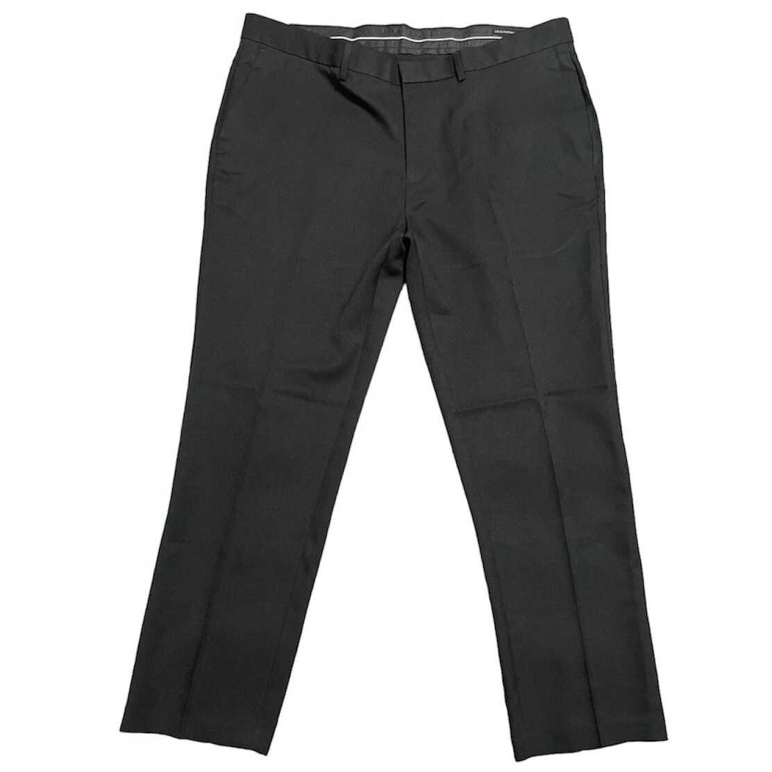 Louis Raphael Men's Slim Fit Comfort Stretch Fabric Black Dress Pants 42 X 30