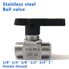 Ball valve female high pressure temperature 2 way ball valve SS304 NPT thread