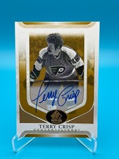 2020-21 SP Signature Legends Terry Crisp Gold Autograph #71 Philadelphia Flyers