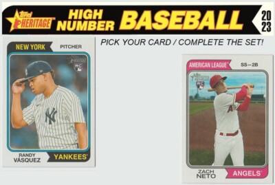 2023 Topps Heritage High Number Baseball - Pick Your Cards / Complete The Set!