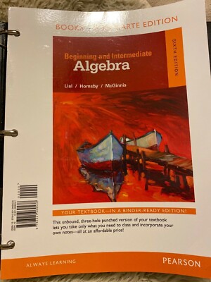 9780321969538 Beginning and Intermediate Algebra 6th Edition Lial, Hornsby.