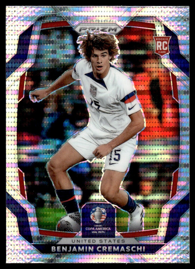 2024 Panini Prizm Copa America Silver Pulsar Benhamin Cremaschi RC USA #164