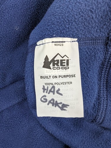 REI Co Op Youth XL (18) Fleece Sweatshirt Blue Full Zip Pockets Soft - Picture 11 of 13