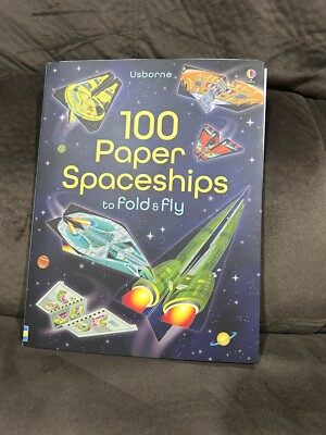 Usborne 100 Paper Spaceships to Fold and Fly Paper Planes BRAND NEW