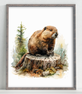 #ad #ad Beaver Wall Art Print Beaver Wall Art Decor Animal Wall Art Print Nature #82 $9.99