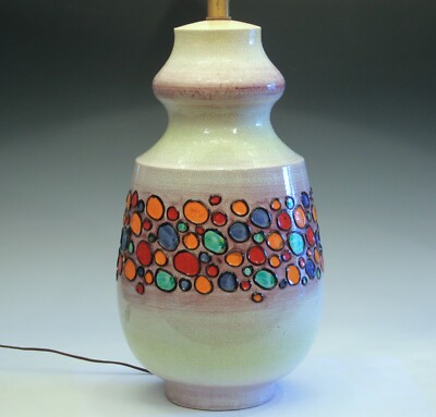 Bagni Raymor Italian Pottery Vintage Lamp Large MCM Modern Ceramic 34''