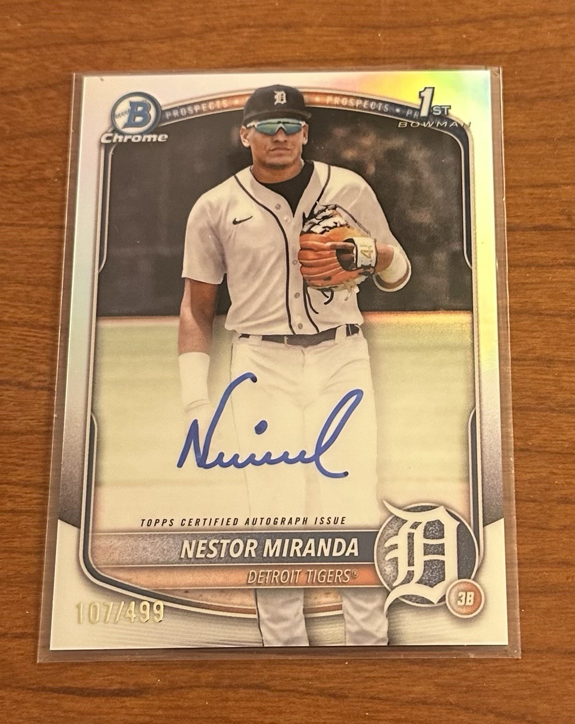 2025 Bowman Chrome - Prospect Autographs Nestor Miranda #CPA-NM Refractor /499