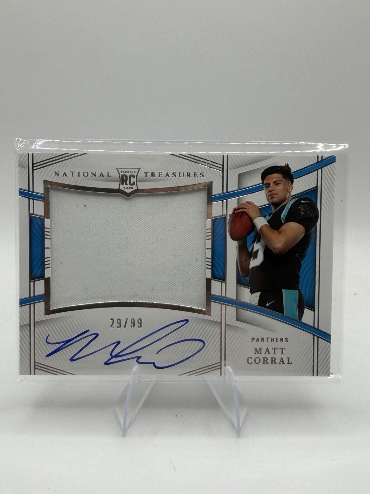 2022 National Treasures Matt Corral Rookie Material RPS RC Jersey Auto #/99