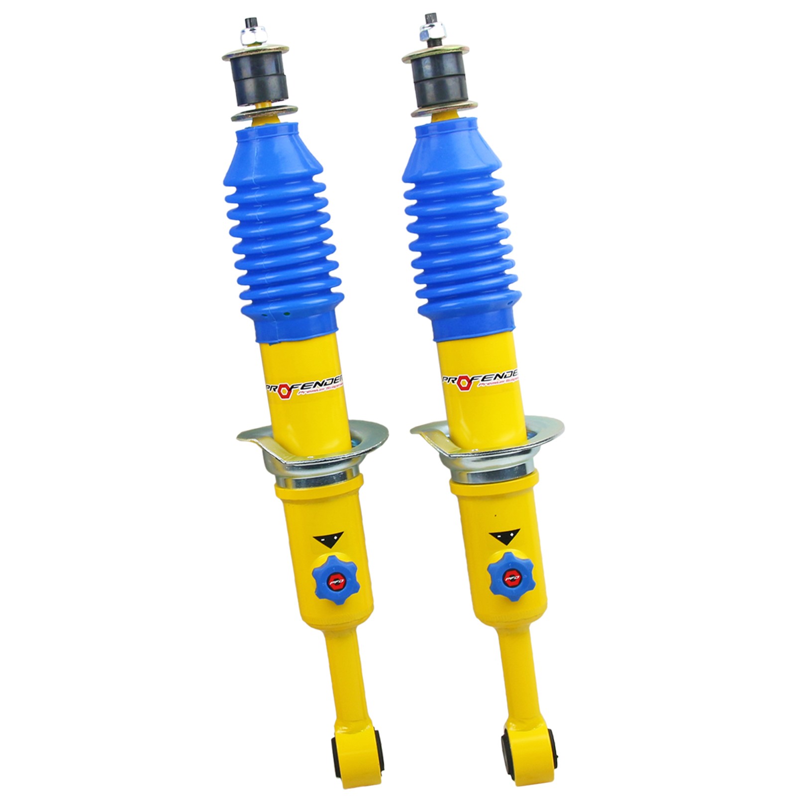 Profender 4-Step Front Shocks (Pair) for Ford Ranger T6, STD/1–2" Lift