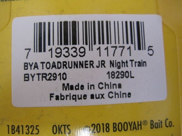 BOOYAH Toad Runner Jr. BYTR2 910 Night Train New Junior BOOYAH Lures - Image 3