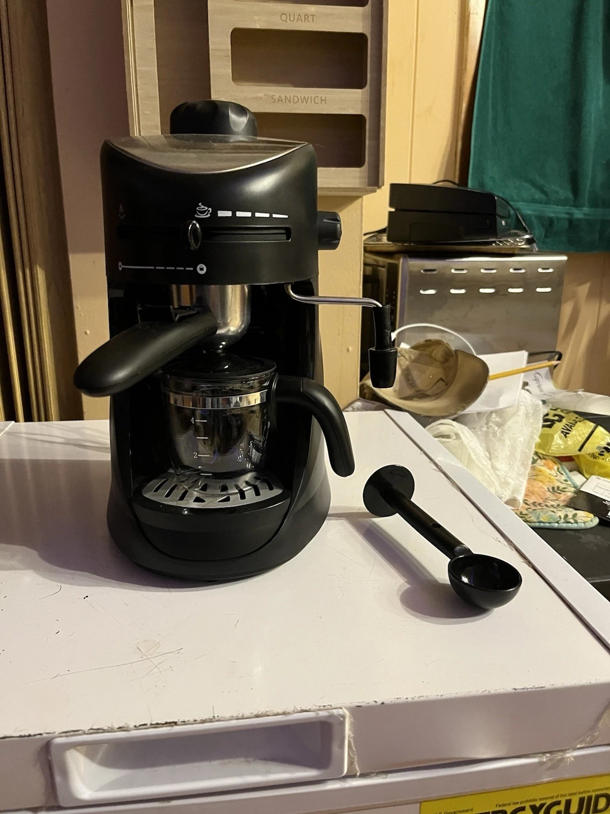 Capresso Espresso and Cappuccino Maker Black/Stainless-Steel
