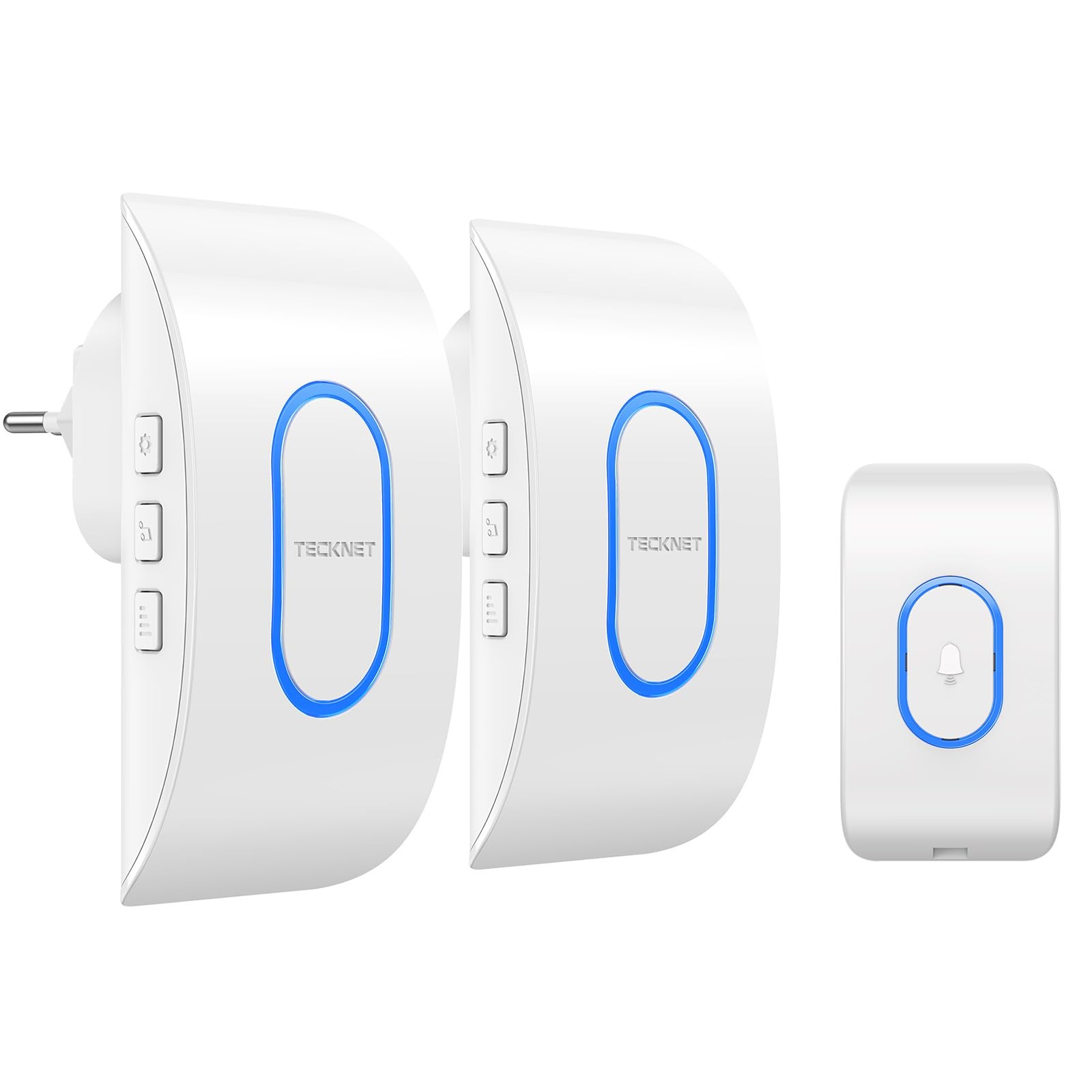 Campanello Wireless Esterno IP55 - Portata 400m e 60 Suonerie LED
