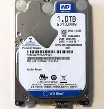 WD10JMVW-11AJGS4 (See description for DCM’s & HDD details) 1TB USB HDD 2016/2017