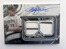 Roger Clemens 2024 Topps Sterling Strikes Dual Patch Auto Card #STAR-RC 10/25 