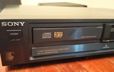 Sony CDP-370 Single Compact Disc Player Sony 1988 Tested No Remote