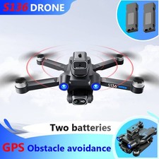 Drones Quadcopter 4K GPS Drone HD Camera WiFi FPV Obstacle Avoidance RC 2battery