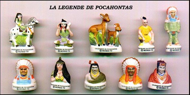 ЛЕГЕНДАРНАЯ ПОКАХОНТАС Disney НАБОР из 10 минифигурок размером 3 см Порцеллан ФЕВЕС Франкрайх 6390₽