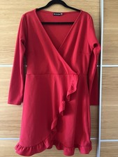 Pretty little thing red dress size 16