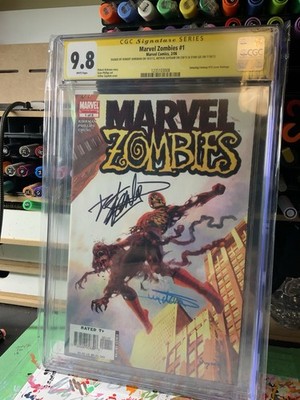  RARE Marvel Zombies #1 CGC 9.8 Signed Stan Lee+ 2Marvel Comics