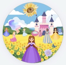 Sunflower Princess Sticker Will Include Drawing From My Daughter 