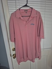 Peter Millar Collegiate Striped Polo Men's XXL Ole Miss University  Mississippi