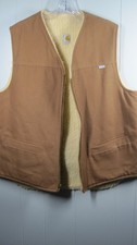 Carhartt Hunting Vest Men's XLT Sherpa Lined USA Heritage Union Made Vintage