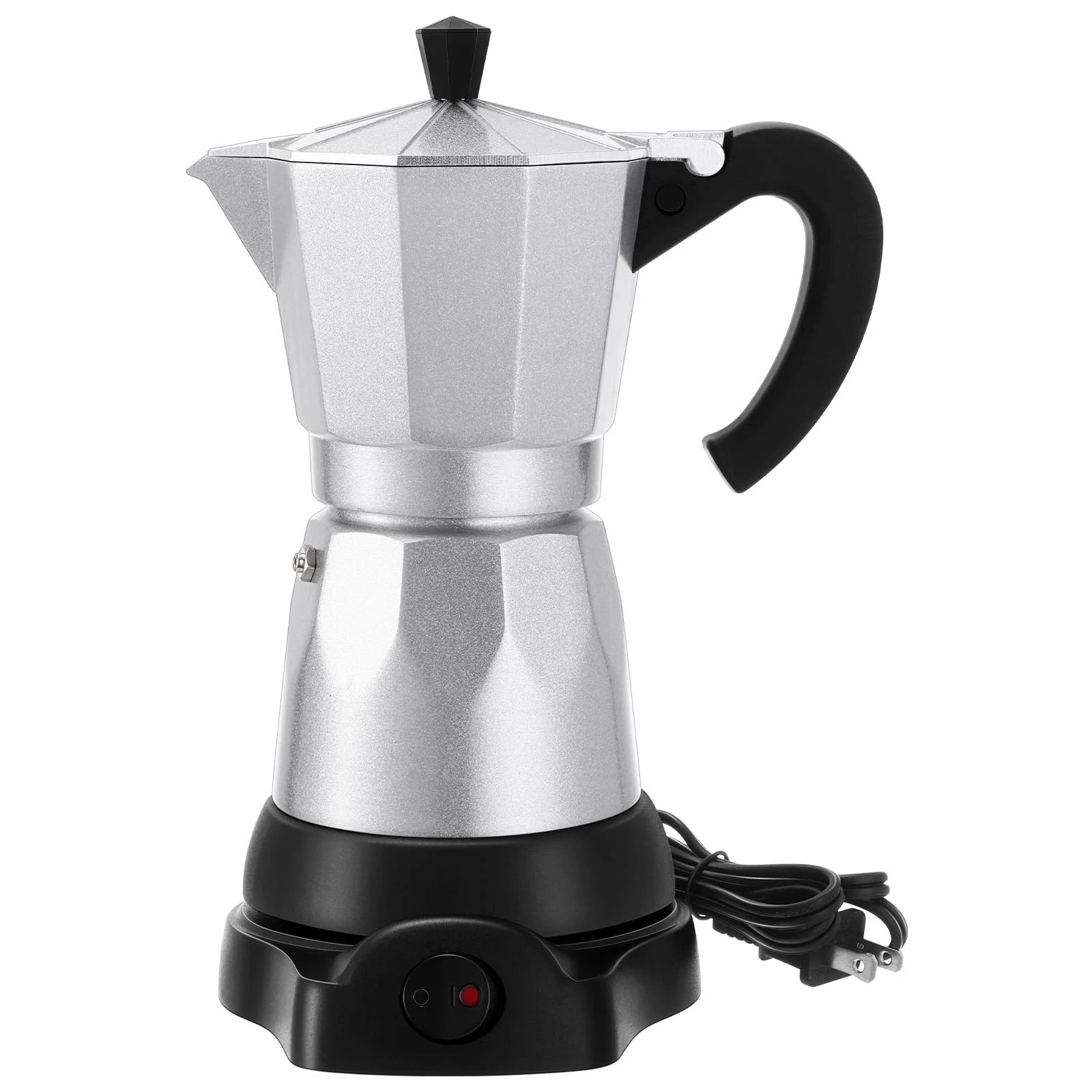 Lemosae Coffee Pot 6 Cup Electric Espresso Maker Aluminum Color
Opens in a new window or tab