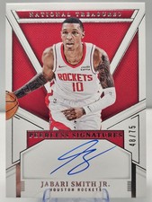 2024-25 National Treasures Peerless Signatures Auto /75 - Jabari Smith Jr.