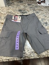 Copper Oak Supply Co. Ripstop Cargo Shorts Gray Security Pocket Stretch