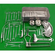 Cesarean Surgical Instrument Set 59 pcs–OB/GYN C-Section Kit with Sterilization
