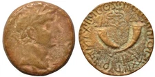 💵TIBERIUS 19-20 AD-25mm/12.31g-CH F-COMMAGENE-RPC I 3868-LIFETIME OF CHRIST