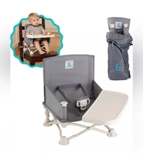hiccapop OmniBoost Travel Booster Seat with Tray for Baby Folding Portable Chair