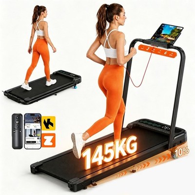 Laufband für Zuhause mit Steigung APP Elektrisch Klappbar Walking Pad bis 145kg