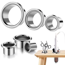 MorningRo 3 Pcs Hair Dryer Holder Insert Curling Iron Holder Stainless Steel ...