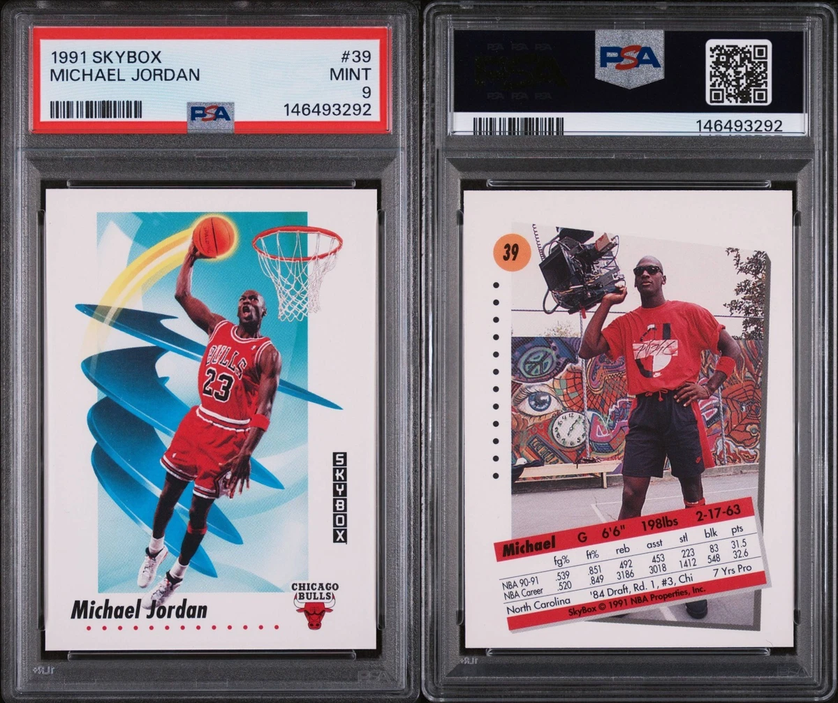 SkyBox Michael Jordan 9 Graded Basketball Sports Trading Cards