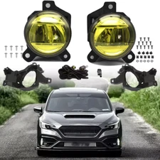 LED Yellow Len Fog Lights w/bracket+Switch+Harness For 2022 2023 2024 Subaru WRX