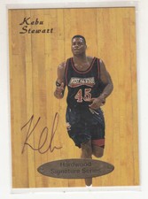 KEBU STEWART 1997 Genuine Article Hardwood Signature Series #8 147/7500 RC