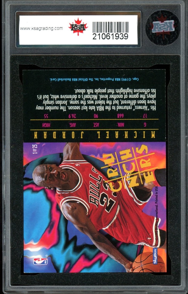 1995-96 Hoops Number Crunchers #1 Michael Jordan KSA 10 GEM-MINT