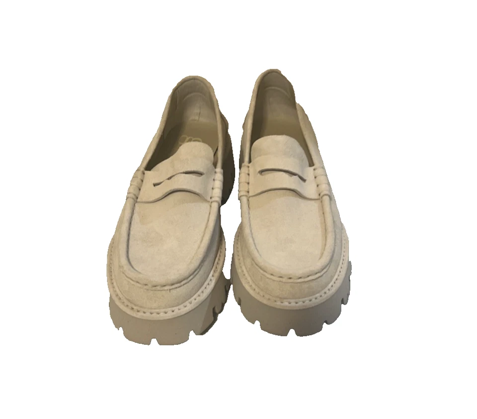 Mocasín Pedro Garcia Mujer Sebas Lugsole Penny Gamuza Marfil Talla 39 EE. UU. 9 Foto 3 de 4