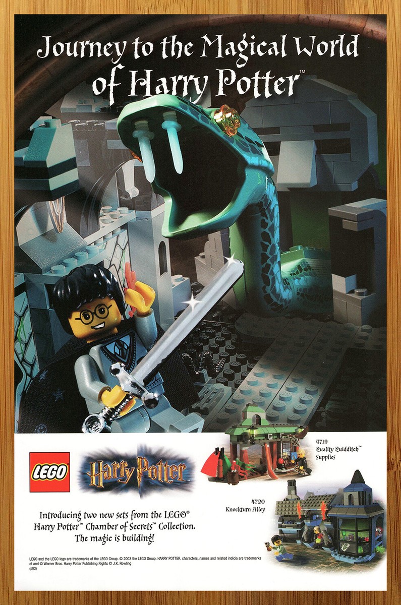 2003 LEGO Harry Potter Vintage Print Ad/Poster Minifigures Sets Official  Promo