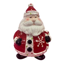 Ganz Santa Claus St Nick Christmas holiday ceramic cookie candy jar BRAND NEW!