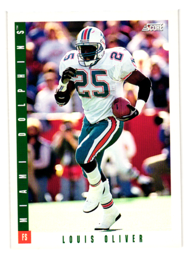 1993 Partitur Fußball Karte #51 Louis Oliver - Miami Dolphins      - Bild 1 von 2