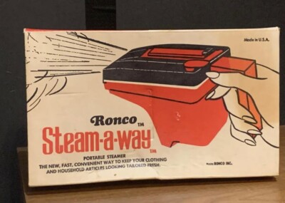 Vintage Steam-a-way Portable Steamer 1970 Ronco    In The Box