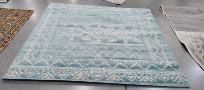 TURQUOISE 6'-7'' X 6'-7'' Square Stained Rug, Reduced Price 1172724665 TUL268K-7SQ