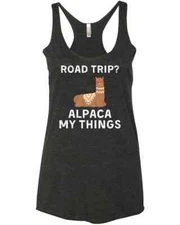 Alpaca My Things Funny Alpaca Lover Llama Friends Family GIft Trendy Racer Tank 