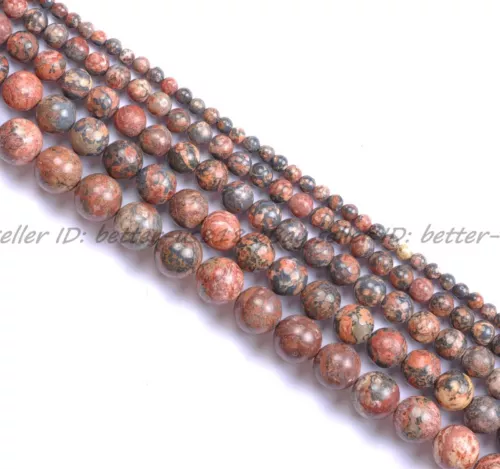 Wholesale Lot Natural Gemstone Round Spacer Loose Beads 4MM 6MM 8MM 10MM 12MM - Picture 54 of 104
