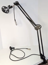 Pyle PMKSH01 Suspension Microphone Boom Stand Universal Table Mount Black Used