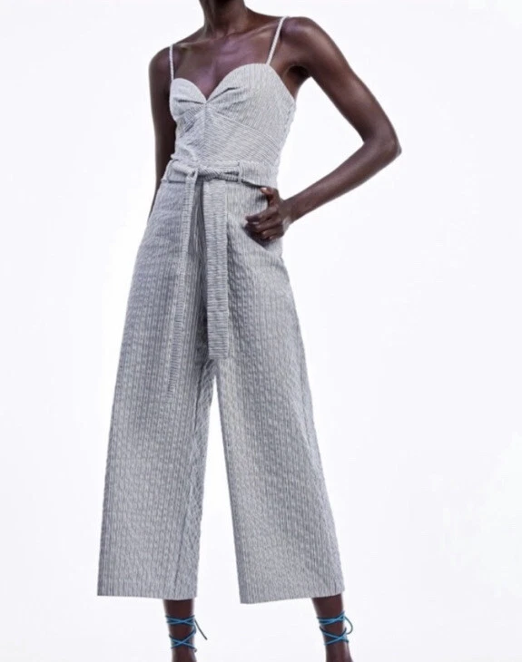 Seersucker 2025 jumpsuit zara