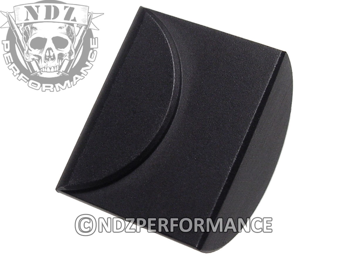 NDZ Aluminum Grip Plug For Glock Gen 1-3 - Black AL1 Frame Slug Plug