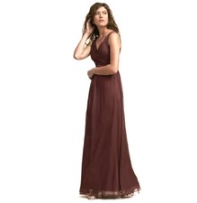 Anthropologie BHLDN • Angie Maroon Maxi Dress Size L
